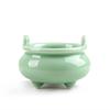 Celadon Imitation Temple Double Ear Ceramic Thread Incense Burner Temple Buddha Furniture Ceramic Sandalwood Incense Burner
