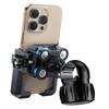 Universal Bike Phone Holder Adjustable 360 Degrees Aluminum Motorcycle Phone Stand for Smooth Photography On Rough Roads