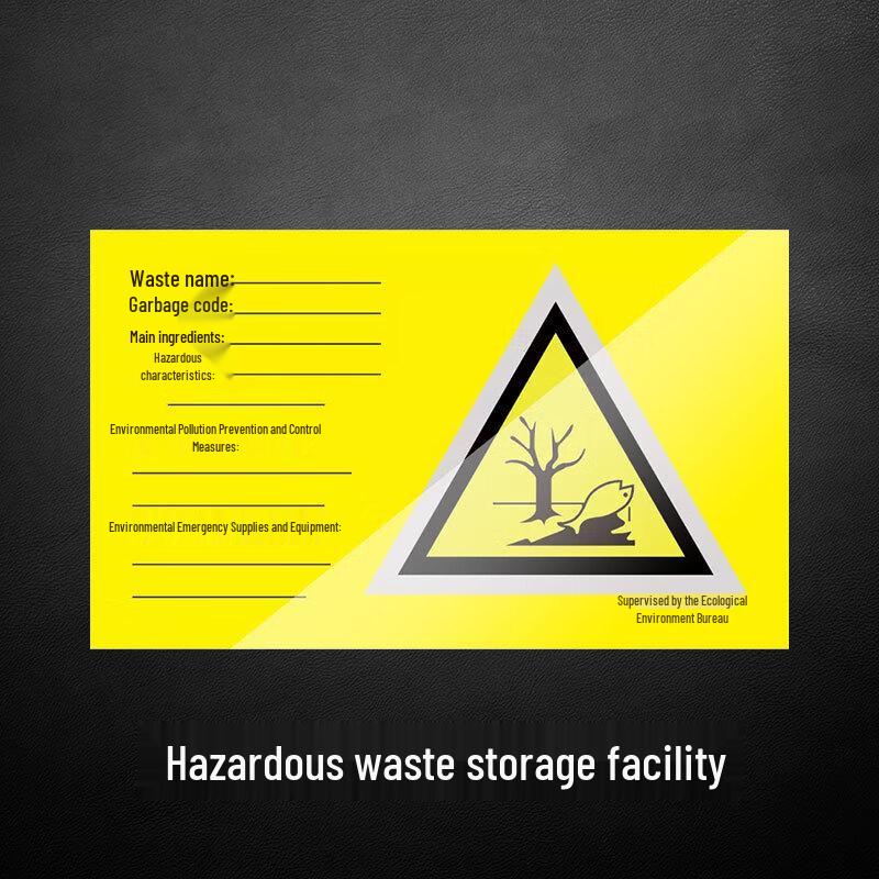 WEZHO Flammable Hazardous Waste Storage Management Sign