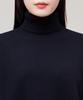 MUSINSA STANDARD WOMAN Women'S Lambswool Relaxed Turtleneck Knit [Navy]