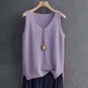 Blusa estiva da donna senza maniche Blusa a maglia Camicia Abbigliamento da donna Blusa con scollo a V Top da donna Camicie