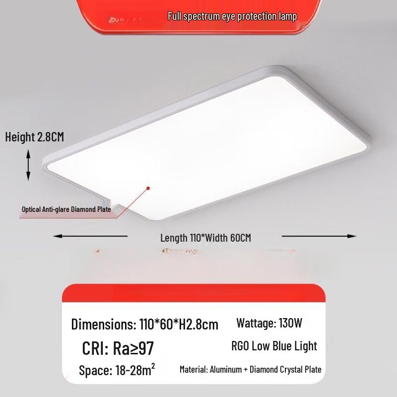 

Meng Pao Simple LED Rectangular Ceiling Light