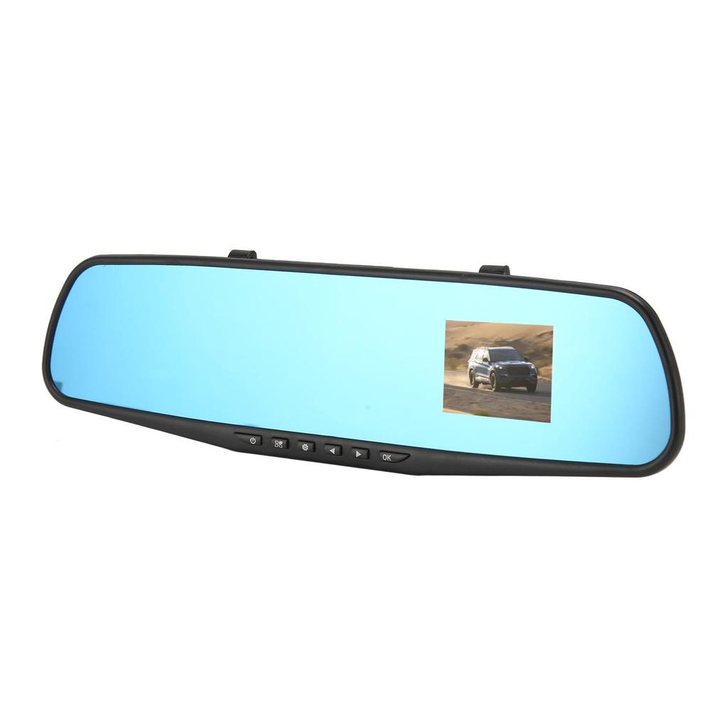 Rear View Mirror with Front Camera and G Sensor 2.4 Inch Full HD 1080P Vehicle Driving Recorder for Car Truck SUV