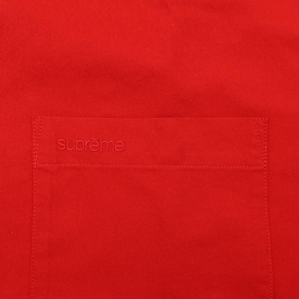 Supreme Loose Fit Oxford S/S Shirt Red