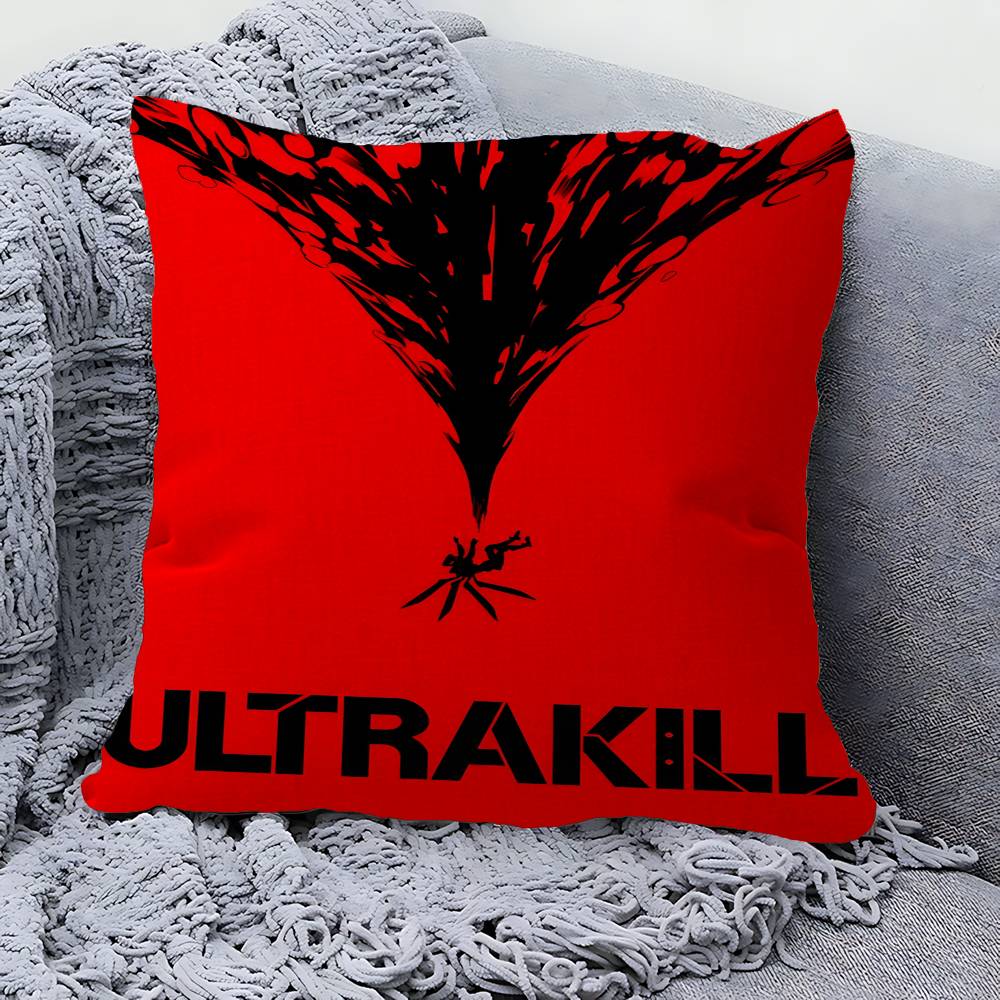 Poduszka do gry ULTRAKILL Poduszka Anime Poszewka na poduszkę na sofę/łóżko Poszewka na poduszkę x cm Moda