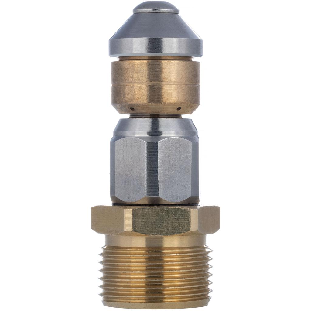 M22 350 bar rotating pipe cleaning nozzle stainless steel, brass