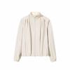 Training Series Solid Color Zipper Stand Collar Comfortable Breathable Versatile Loose Jacket Women Jackets Triumphant-Gray 162527620-1