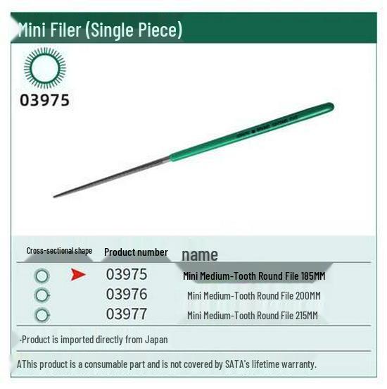 SATA Mini Steel Flat File Set (03923-03926)