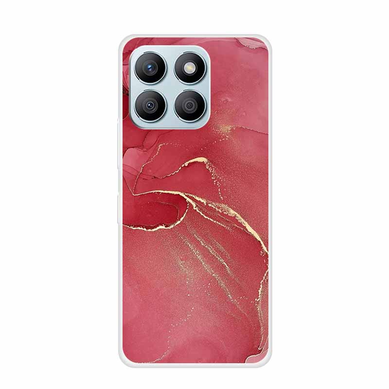 For Honor X8C X8B Phone Case For Huawei Honor X 8 C B X8 8C 8B Soft Silicone TPU Transparent Funda Clear Marble Patterns Cover