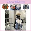 Trendy Large Capacity Nylon Backpack For Kids Stylish Dual Color Design With Stripes