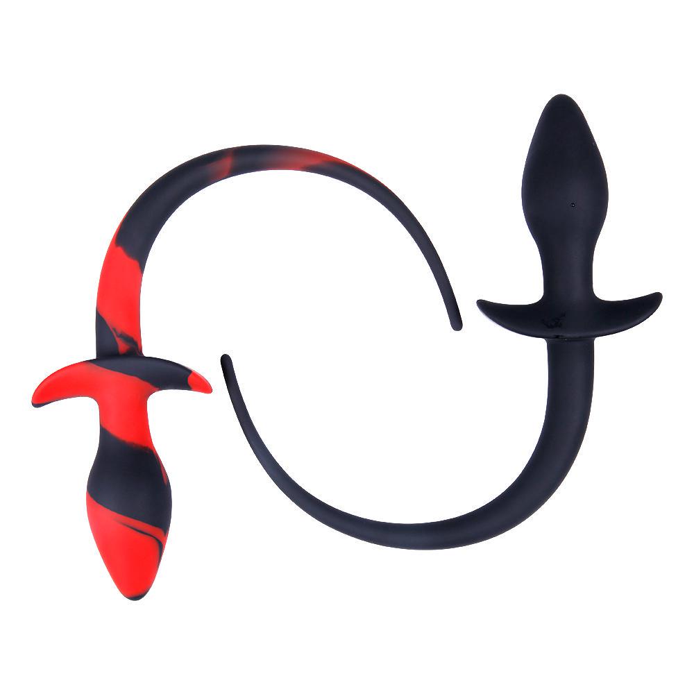 MoDi Women Sex Toys Faux Dog Tail Butt Anal Plug Liquid Silicone Sexy Romance Adult Game Toy