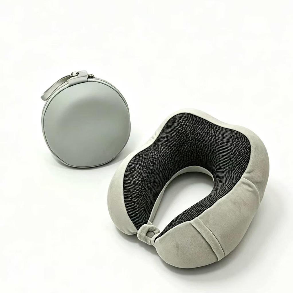 Slow Rebound Memory Foam U-Shape Neck Pillow for Travel