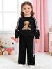 Girls' Spring/Autumn Hoodie & Trousers Set: Long Sleeve Casual Sportswear