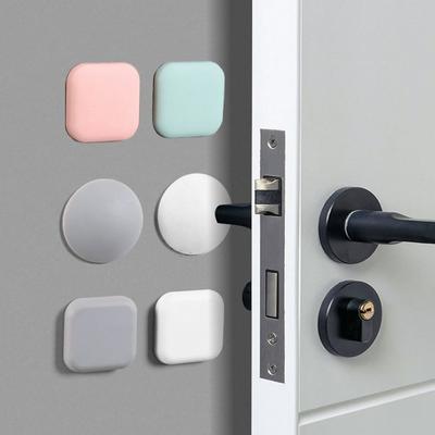 Silicone Door Stopper Wall Protector Bedroom Door Handle Bumper Self Adhesive Anti-crash Pad Practical Furniture Accessories