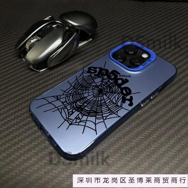 Popular spider web iPhone16Pro phone case 15/14/13 laser 12 Apple 11XsMax/p