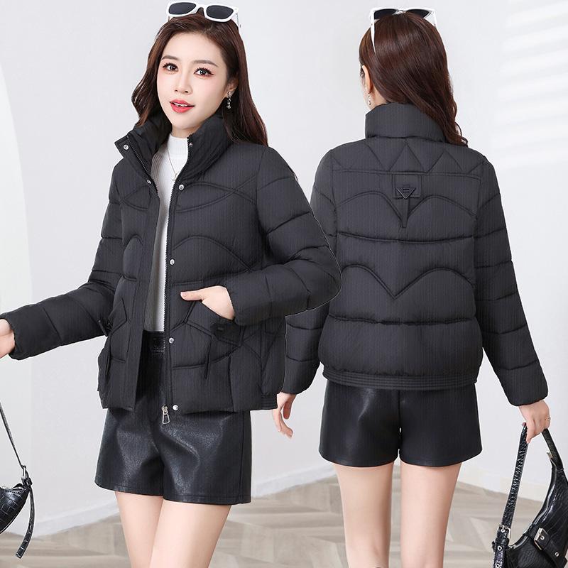 Women's Short Down Cotton Jacket - 2025 Winter Korean Fashion, Slim Fit, Lightweight, Warm Cotton-Padded Coat.
