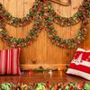 Christmas Tinsel Garland Christmas Sparkling Tinsel Hanging Pendant Festive Atmosphere For Holiday Staircase Railings