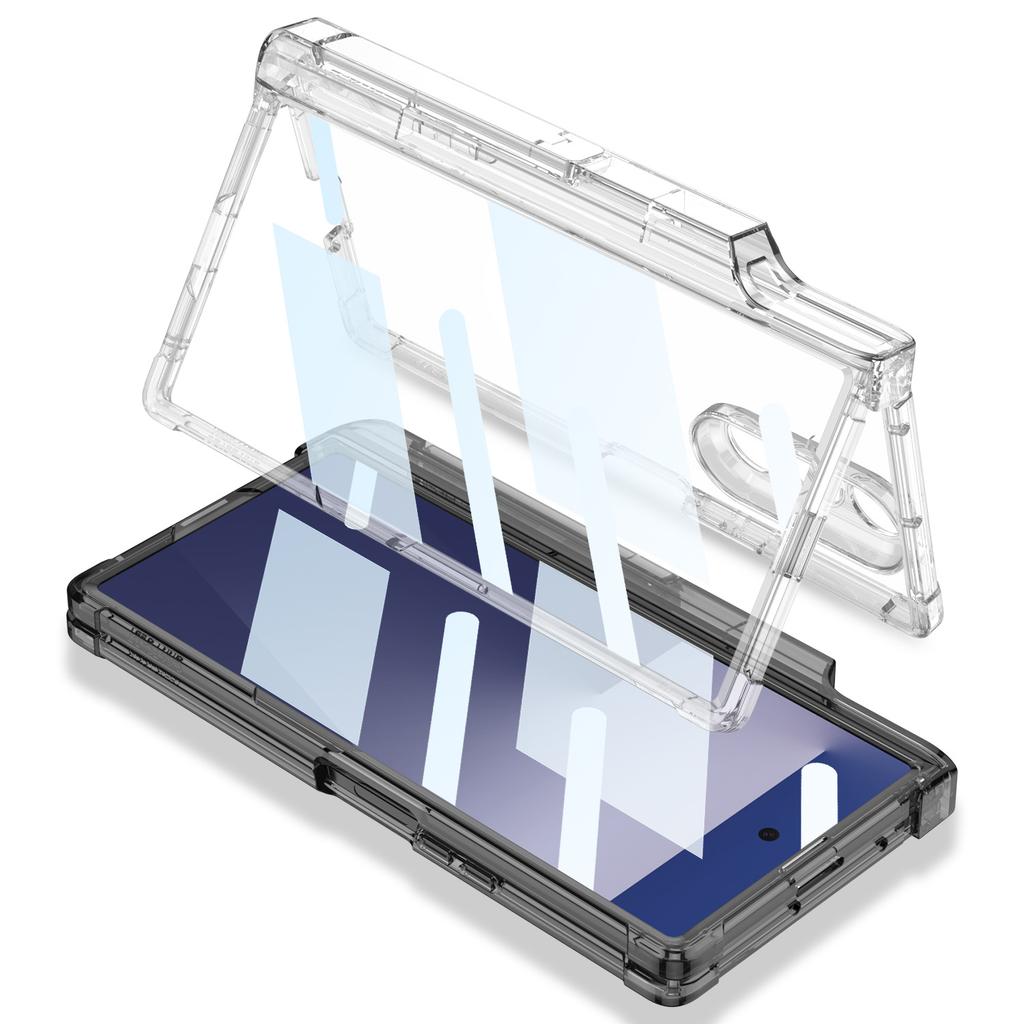 Samsung Z Fold7 Magnetic Phone Case Airbag Anti Fall Mobile Phone Transparent Protective Case Magsafe Wireless Charging