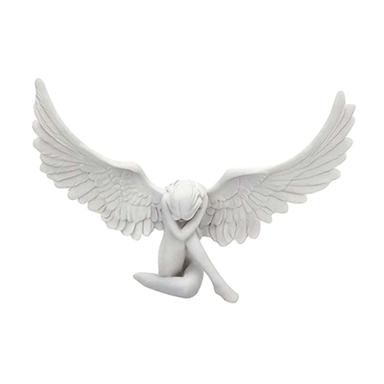 

Angel Statue Decoration Collection Artwork Creative Ideal Gift Sculpture Ornament for Office Women Garden Indoor Outdoor Table белый