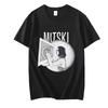 Mitski Tričko s grafickým logem srdce Unisex Street Hip-hop Pár Móda Trendy Topy Léto Krátký rukáv Pohodlné Tričko Muži Ženy