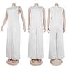 2025 Women's Spring/Summer Casual Solid Color Wide-Leg Jumpsuit