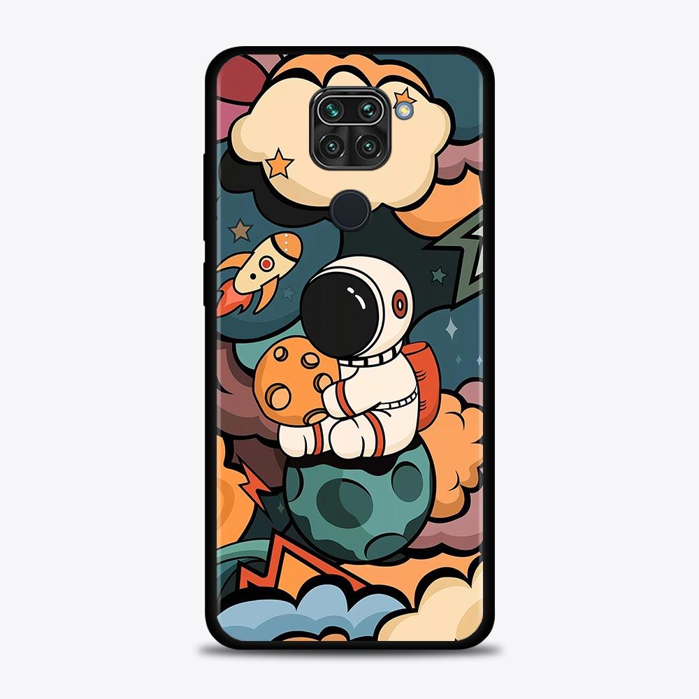 Niedlichen Cartoon Stern Planet Astronaut Fall Für Xiaomi Redmi Hinweis 10 9 9s 9T 8 8T 7 Pro Max 5G Abdeckung Für Redmi K40 9 9A 9C 9T Shell