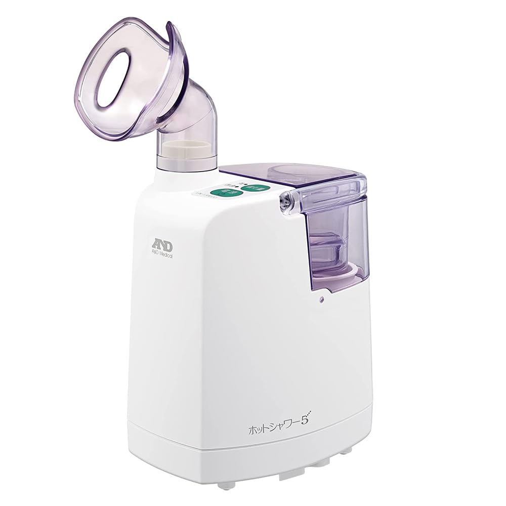 

A&D UN-135ECO Ultrasonic Warm Mist Inhaler for Home Use, Nose and Throat Care, Saline Compatible