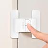 Fechadura para Porta de Geladeira Travas para Geladeira Autoadesivo Fechador de Geladeira Fivela Fixa para Cozinha Proteção de Metal Uso Diário por Adultos