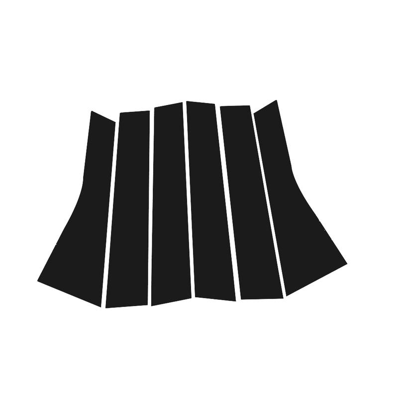 Glossy Black Carbon Fiber Window Door Deal B C Pillar Post Cover Sticker For Geely Coolray Proton X50 -