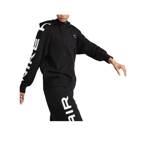 

Women s Nike Letter Print Loose Zip-Up Hoodie EU L чорний