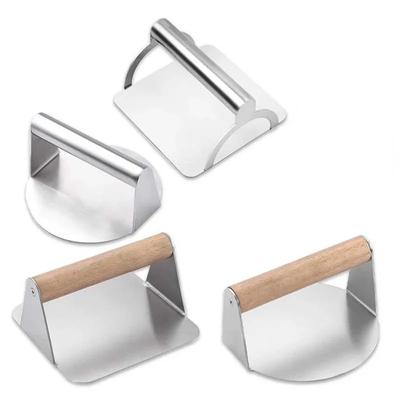 Pressa per Smash Burger in Acciaio Inossidabile Accessori per Griglia per Griglie Piatte Pressa per Hamburger e Spremi Grasso Strumenti per Polpettone Bistecca