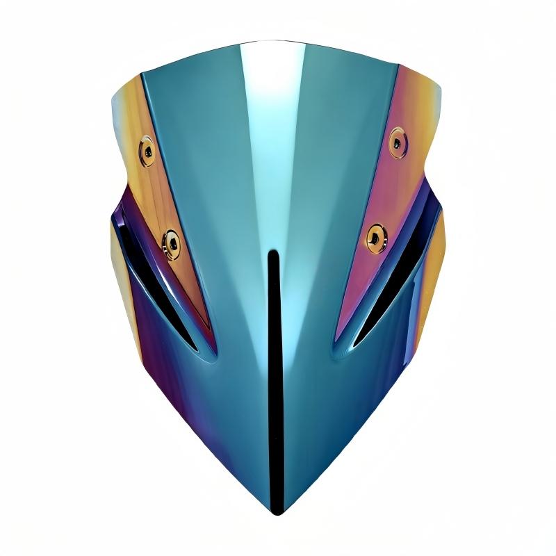 Motorcycle Windshield Air Deflector Front Windshield Flow Guide Plate Double Bubble for Kawasaki Z 400 Z400 -
