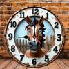 Personalized 10 Inch Round Wood Wall Clock for Home, Office, and Business Decor