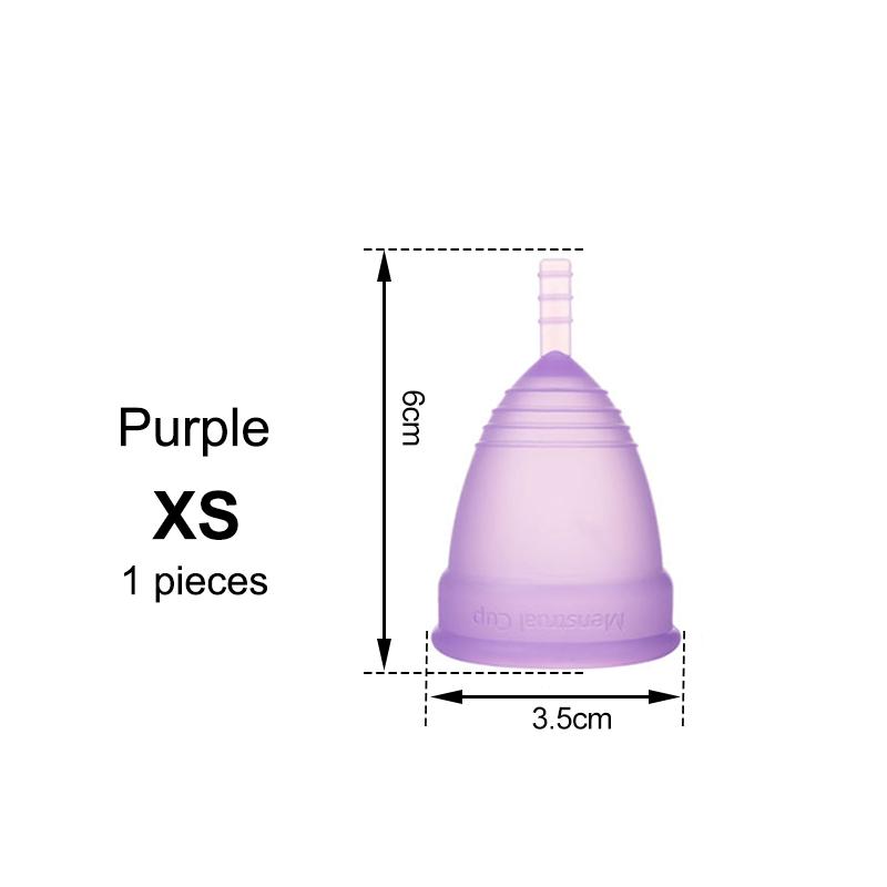 Medical Silicone Menstrual Cup – Leak-Free, Reusable Period Cup for Women, Up to 12 Hours Protection, Soft & Comfortable XS/S/L 4 Colors