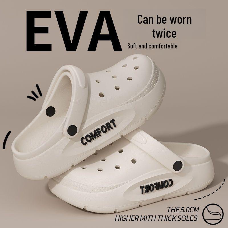 Lightweight Perforated Shoes for Couples, Anti Slip Summer Sandals, Durable for Outdoor Driving for Both Men and Women.