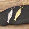 Nidin Neue Beliebte Fischform Glänzender Zirkon Anhänger Halskette Für Frauen Männer Mode Niedliche Kettenglied Schmuck Tägliche Party Geschenke
