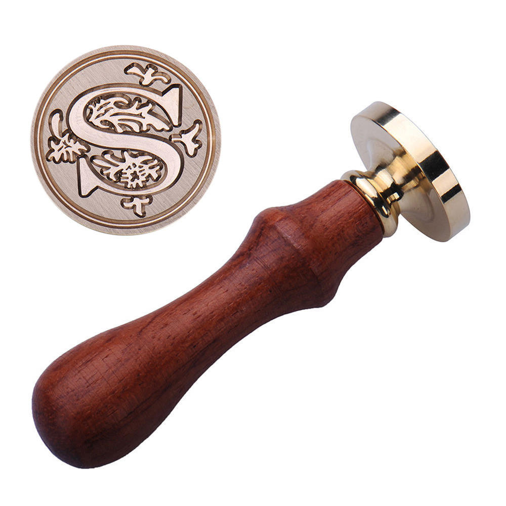 Retro Classic Alphabet Initial Sealing Wax Seal  Invitations Letter 