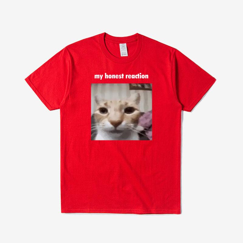 

Fun Cat Printed Men s T-Shirt Summer Vintage Kawaii Men s and Women s Surfing Beach T-Shirt Unisex Breathable Casual Top S