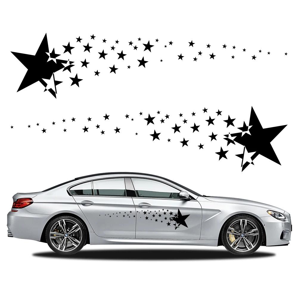 Car Door Side Stickers Star Declas Auto Color Vinyl Film Waterproof Creative Vehicles PVC Stickers Exterior Car Accessories