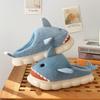 Cotton Slippers Shark Spring and Autumn Ladies Home Use Indoor Winter Non-slip Home Warmth Plush Winter Men