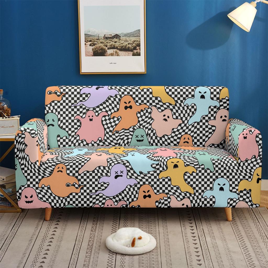 Halloween Funny A Piao Sofa Cover Elastic All-Inclusive Multi-Person Combination Sofa Cover