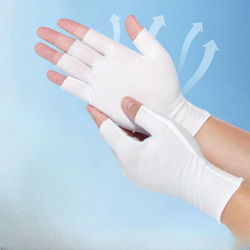 Anti UV Gloves Gel Professional Protection Gloves For ManicuresProtect Hands Nail Art Stretchy Fingerless Glove For Home Outdoor