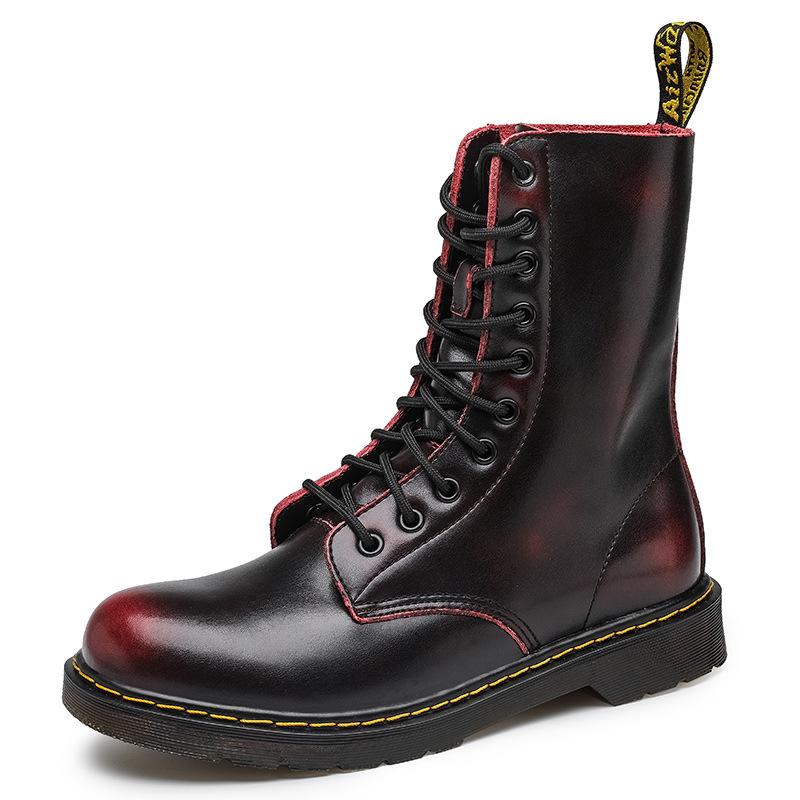 

Взрыв внешней торговли весна новый тренд повседневная пара большой размер высокий верх ботинки Мартина мужская и женская обувь 41