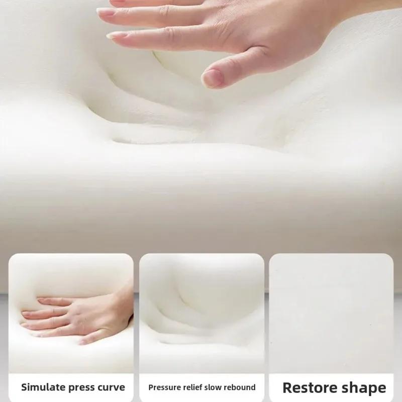 Back Support Pillow with Memory Foam Core Comfortable Lumbar Cushion for Couples Pregnant Women Office Car Bed Ergonomic Design