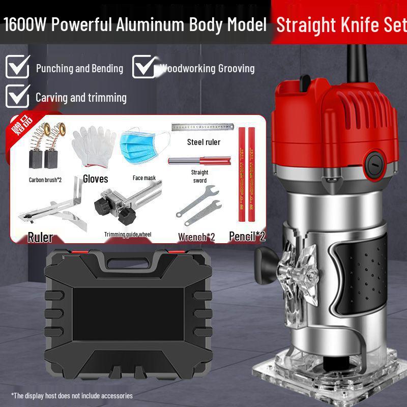 Multifunctional Electric Router: Woodworking Edge Trimmer, Hole Opener, Bakelite Milling & Aluminum-Plastic Panel Grooving Machine