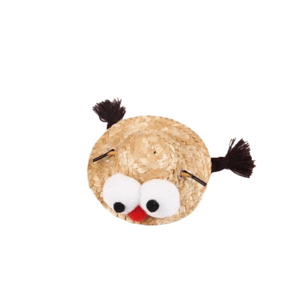 

Elastic Strap Fisherman Hat Breathable Pet Sun Hat Funny Decorative Rabbit Cap Photo Props B large size