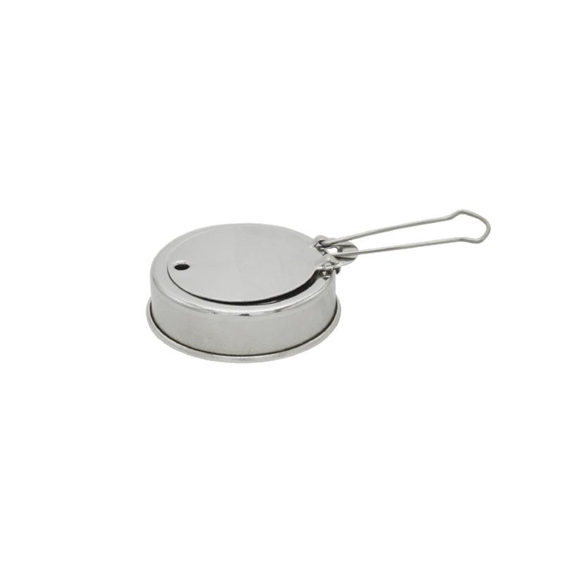 1PCS Stainless Steel Alcohol Furnace Ignition Cover With Handle Anti Scalding Windproof Barrier Fuel Fire Extinguishing Cover CN