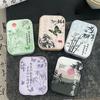 Cosmetic Contact Lens Box Chinese Style  Chinese Style Butterfly National Style Bamboo Rhyme Contact Lens Companion Box Care Box Storage Box Two Pairs