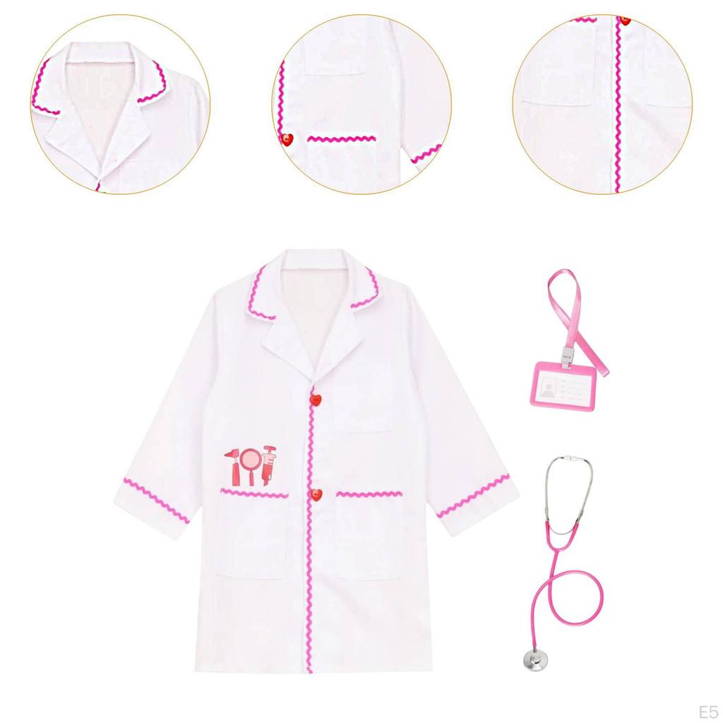 Kinder Rollenspiel Arztkostüm Kinder Krankenschwester Outfits Verkleiden Frühe Bildung für Kinder
