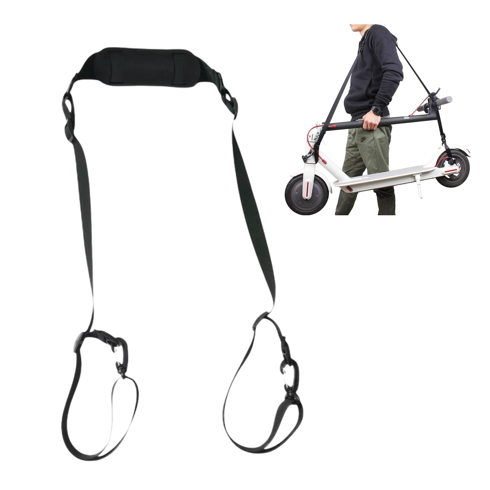 

SAKURAN Переноска Регулируемый плечевой ремень с накладкой для складных и велосипедных ремней, колясок, трехколесных велосипедов, велосипедов, без педалей чёрный